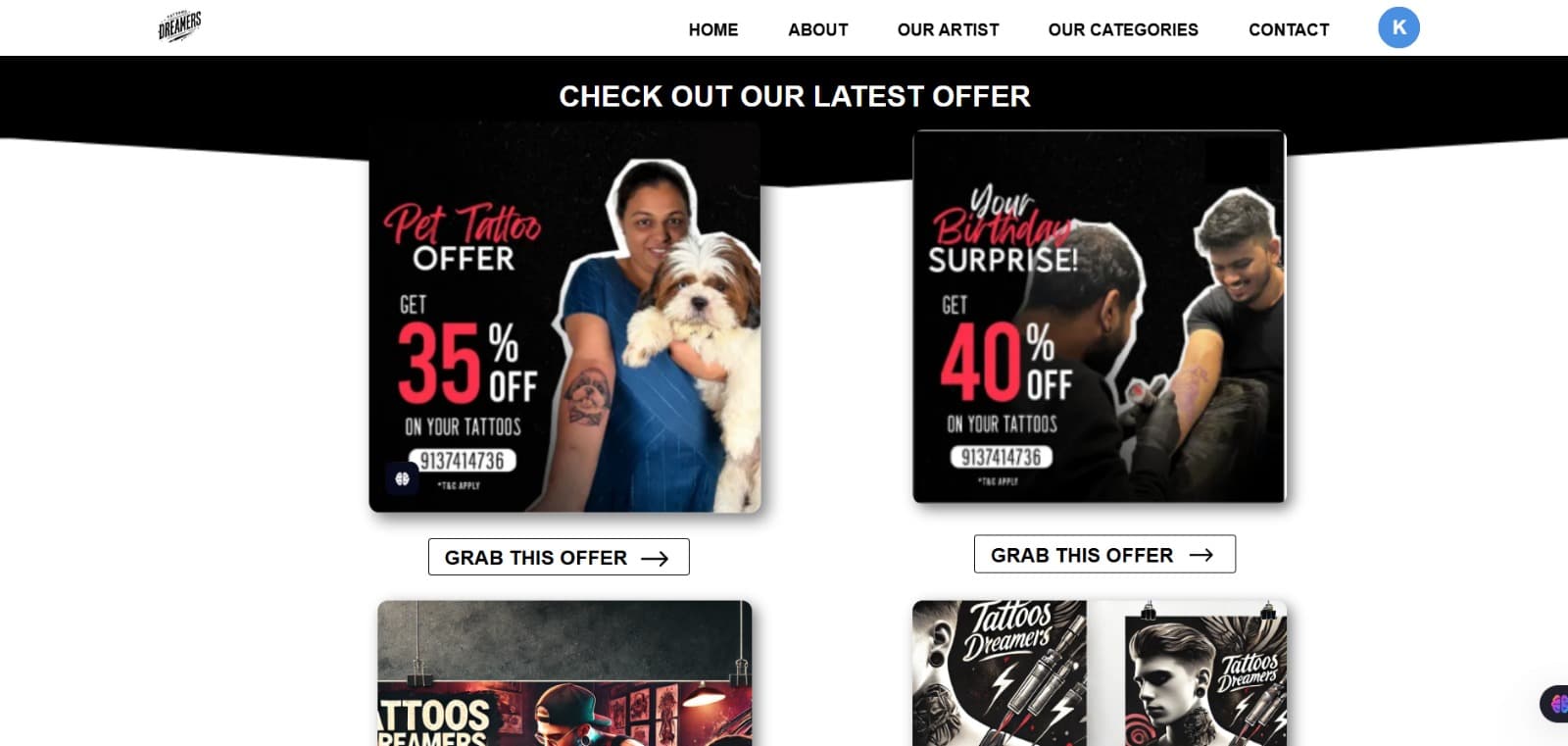 Tattoo Studio - Membership Program
